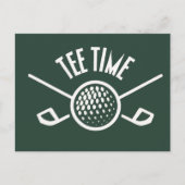 Carte postale Golfers Tee Time (Devant)