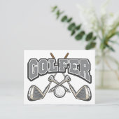 Carte Postale Golfeur (Debout devant)