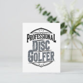 Carte Postale Golfeur de disque professionnel | Disk Golf (Debout devant)