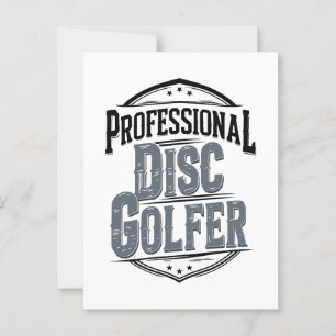 Carte Postale Golfeur de disque professionnel Disk Golf