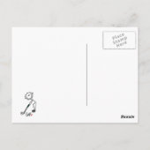 Carte Postale Golfeur simple à bâche (Dos)