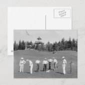Carte Postale Golfeurs de White Mountains, 1910 (Devant / Derrière)