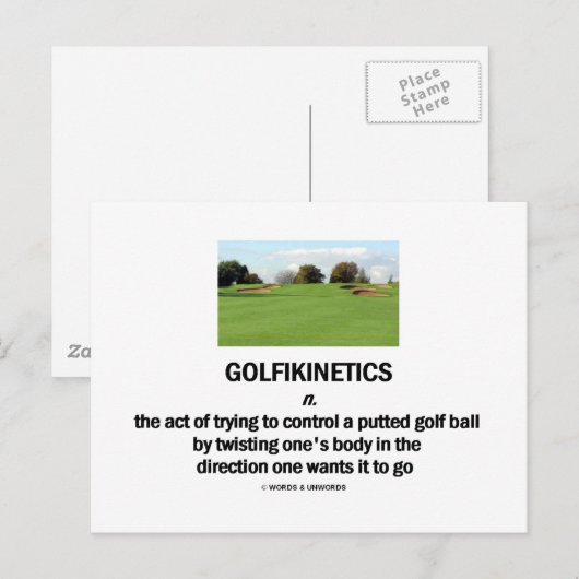 Carte Postale Golfikinétique (Devant / Derrière)