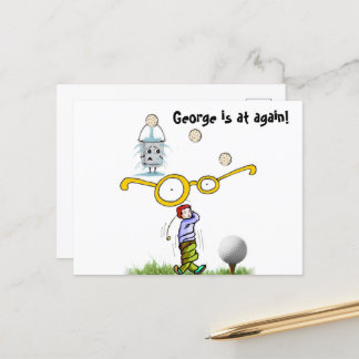 Carte postale Golfing