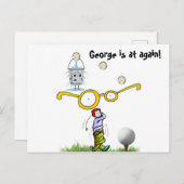 Carte postale Golfing (Devant / Derrière)