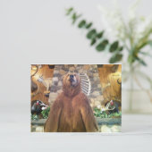 Carte Postale Goliath Space Fermes Zoo le plus grand ours du mon (Debout devant)