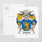 Carte Postale Gomes Family Crest (Devant / Derrière)