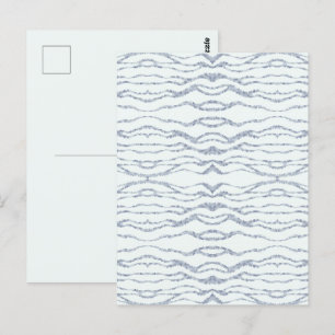 Carte Postale Gomme Zèbre Gris Nuageux Art à Gratter
