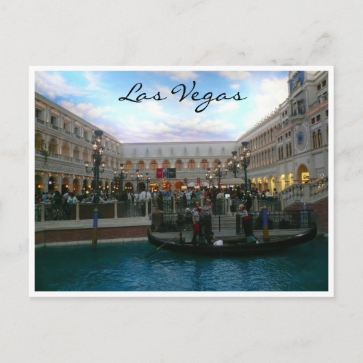 Carte Postale gondala vegas (Devant)