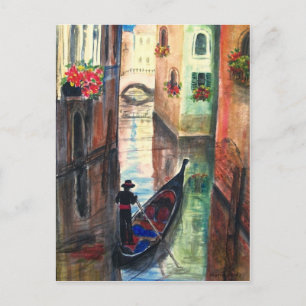 Carte Postale Gondola à Venise Italie