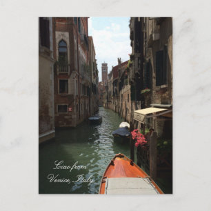 Carte Postale Gondola sur la rue de Venise Italie Europe Voyage