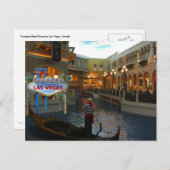 Carte Postale Gondola vénitienne de Las Vegas (Devant / Derrière)