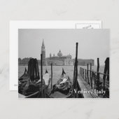 Carte Postale Gondolas à Venise (Devant / Derrière)