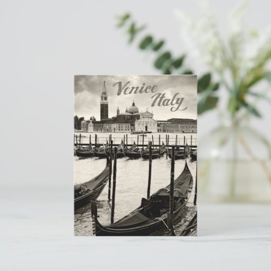 Carte Postale Gondolas à Venise (Debout devant)