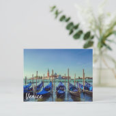 Carte Postale Gondolas à Venise, Italie (Debout devant)