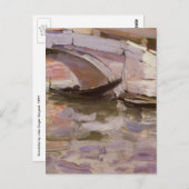 Carte Postale Gondolas de John Singer Sargent, Impressionnisme A (Devant / Derrière)