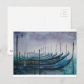 Carte Postale Gondolas de Venise (Devant / Derrière)