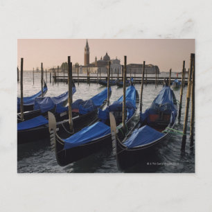 Carte Postale Gondolas par Saint Marks Carré en Italie