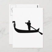 Carte Postale gondole vénitienne (Devant / Derrière)