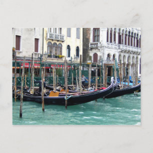 Carte Postale Gondoles de canal grand