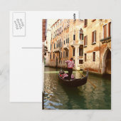 Carte Postale Gondolier (Devant / Derrière)