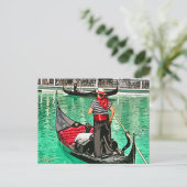 Carte Postale Gondolier (Debout devant)