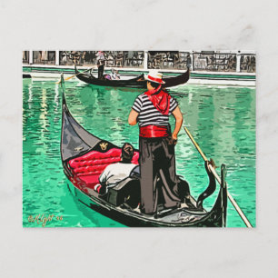 Carte Postale Gondolier