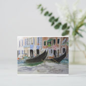 Carte Postale Gondoliers Italie (Debout devant)