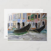 Carte Postale Gondoliers Italie (Devant / Derrière)