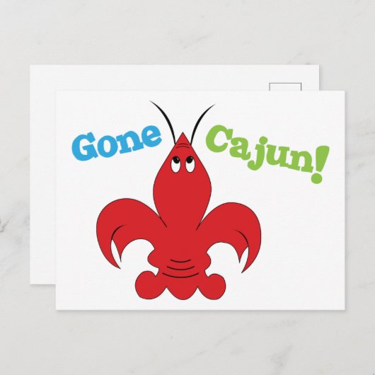 Carte Postale Gone Cajun (Devant / Derrière)