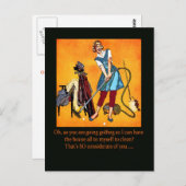 Carte Postale "Gone Golfing" (Devant / Derrière)