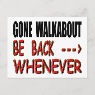 Carte Postale Gone Walkabout