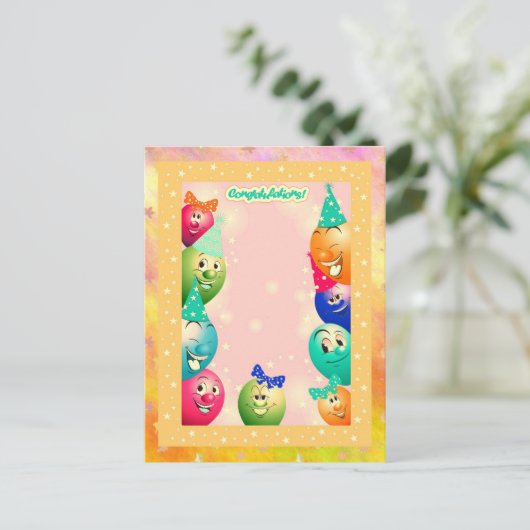 Carte Postale gonflé (Debout devant)