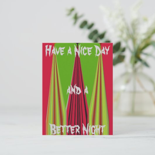 Carte postale Good Morning Modèle horizontal (Debout devant)