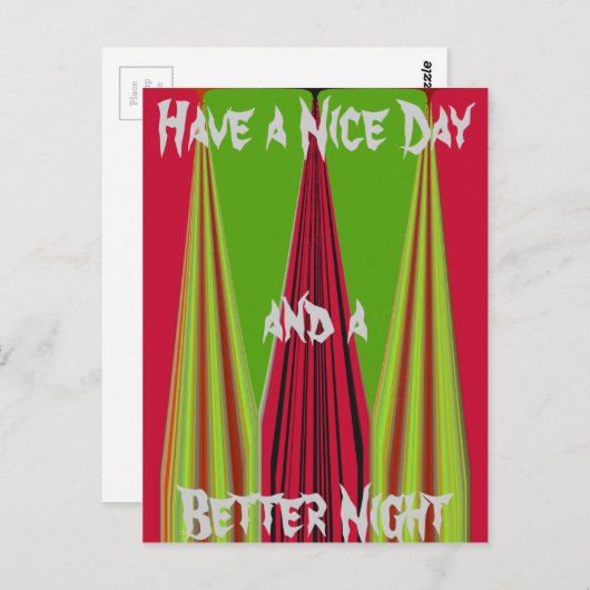 Carte postale Good Morning Modèle horizontal (Devant / Derrière)