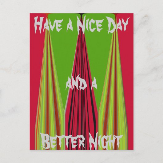 Carte postale Good Morning Modèle horizontal (Devant)