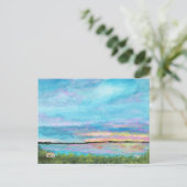 Carte Postale Good Morning Paysage Art Seashore Beach Sunrise (Debout devant)