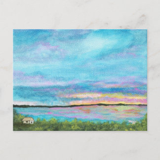 Carte Postale Good Morning Paysage Art Seashore Beach Sunrise