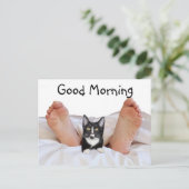 Carte Postale Good Morning Tuxedo kitty (Debout devant)