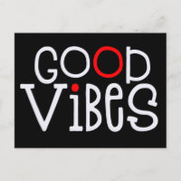 Good Vibes Bold Typographie Positif Blanc Rouge