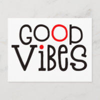 Good Vibes Bold Typographie Positif Rouge Noir