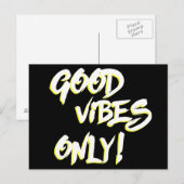 Carte Postale Good Vibes Only Grungy (Devant / Derrière)