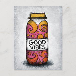 Carte postale Good Vibes Spice Jar