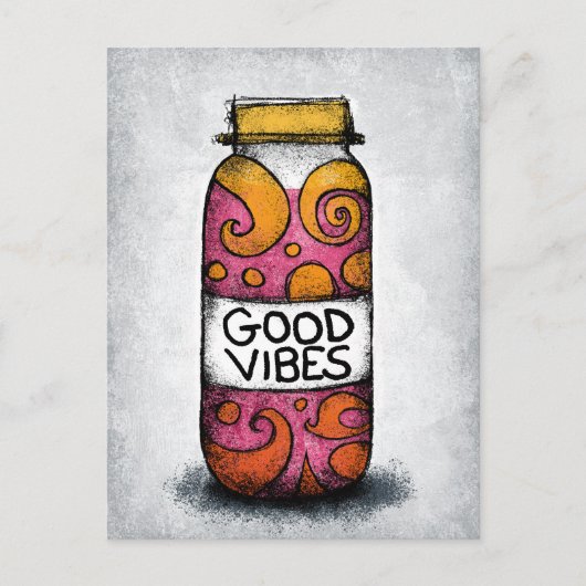 Carte postale Good Vibes Spice Jar (Devant)