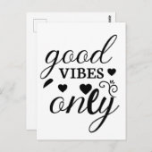 Carte Postale Good Vibes uniquement (Devant / Derrière)