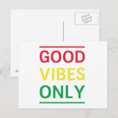 Carte Postale Good Vibes uniquement (Devant / Derrière)