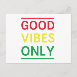 Carte Postale Good Vibes uniquement