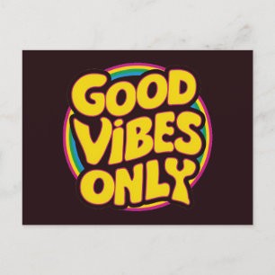 Carte Postale Good Vibes uniquement