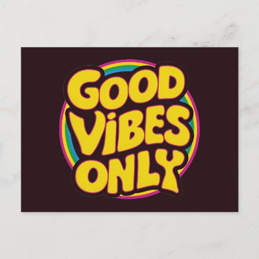 Carte Postale Good Vibes uniquement (Devant)