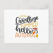 Carte Postale Goodbye summer hello autumn (Devant)